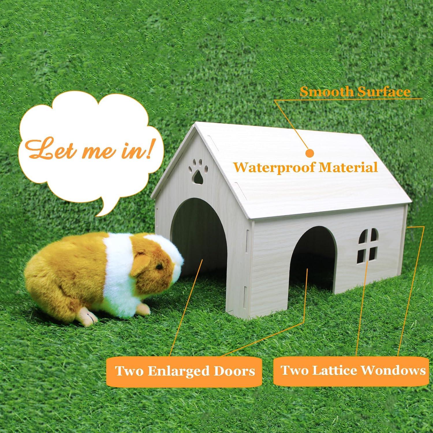 Escondite para Cobayas Amonk 38x23x25 cm Casa de Madera