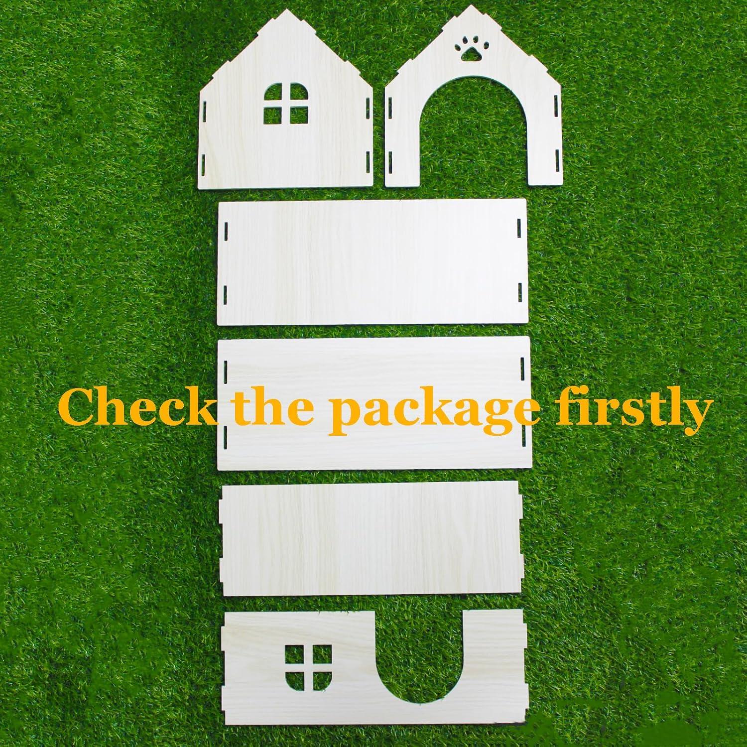 Escondite para Cobayas Amonk 38x23x25 cm Casa de Madera