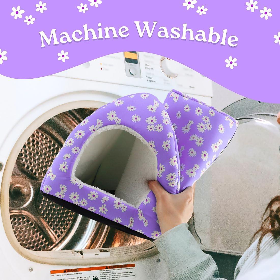 Casa y Túnel para Cobayas HeNdShe - Paquete de 2 Camas Lavables