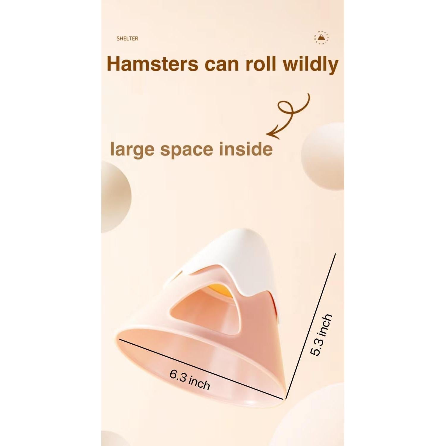 Casa Escondite para Hámster MuchuanS Montaña Nevada Azul 16x13.5cm