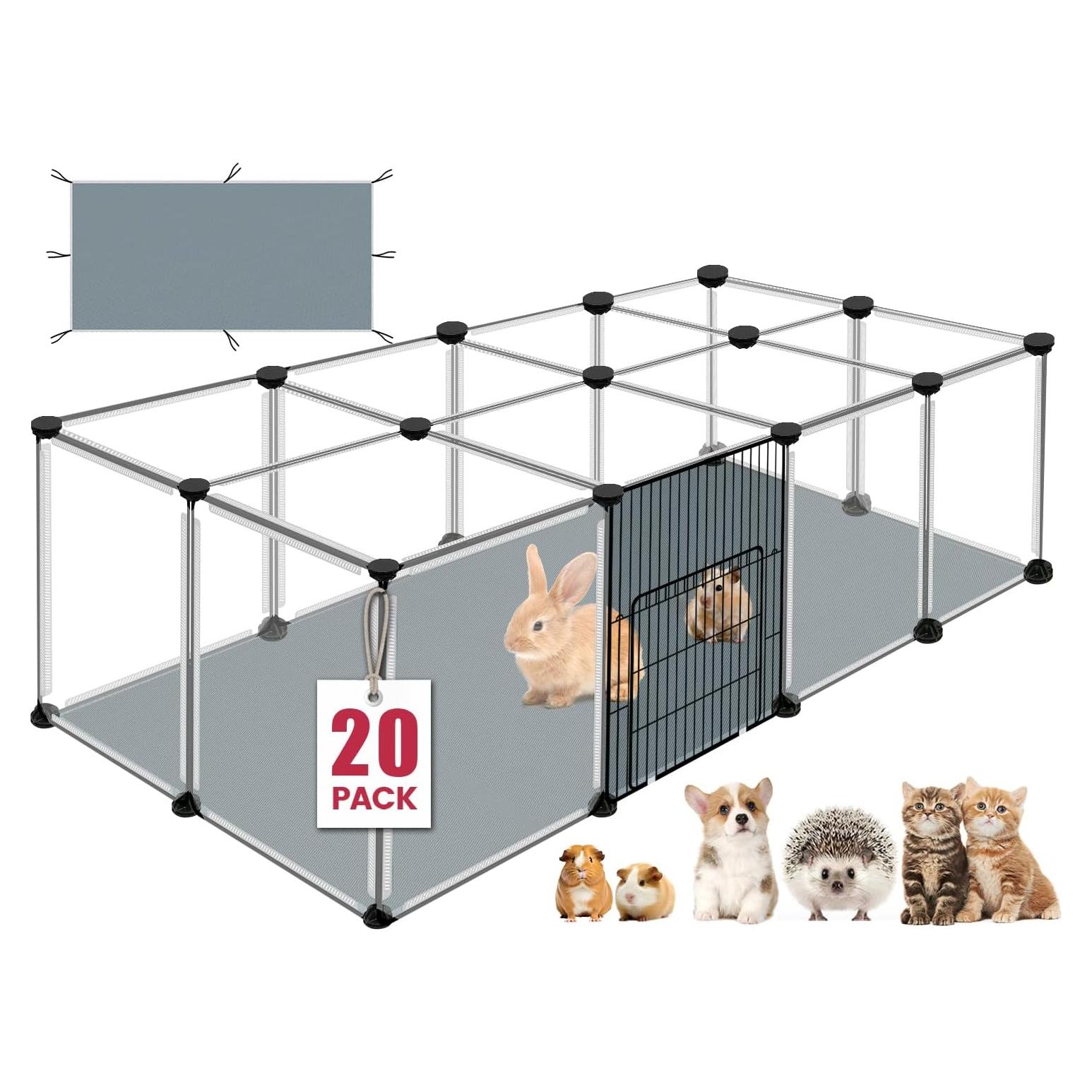 Parque Infantil para Mascotas VISCOO 20 Paneles 121.92x60.96cm