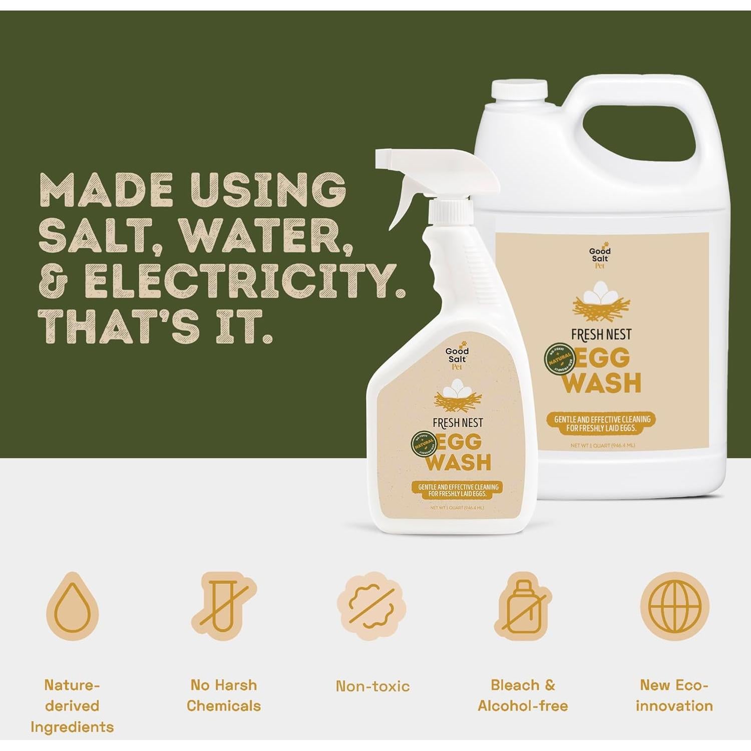 Limpiador Natural para Huevos Clean Republic 32 oz