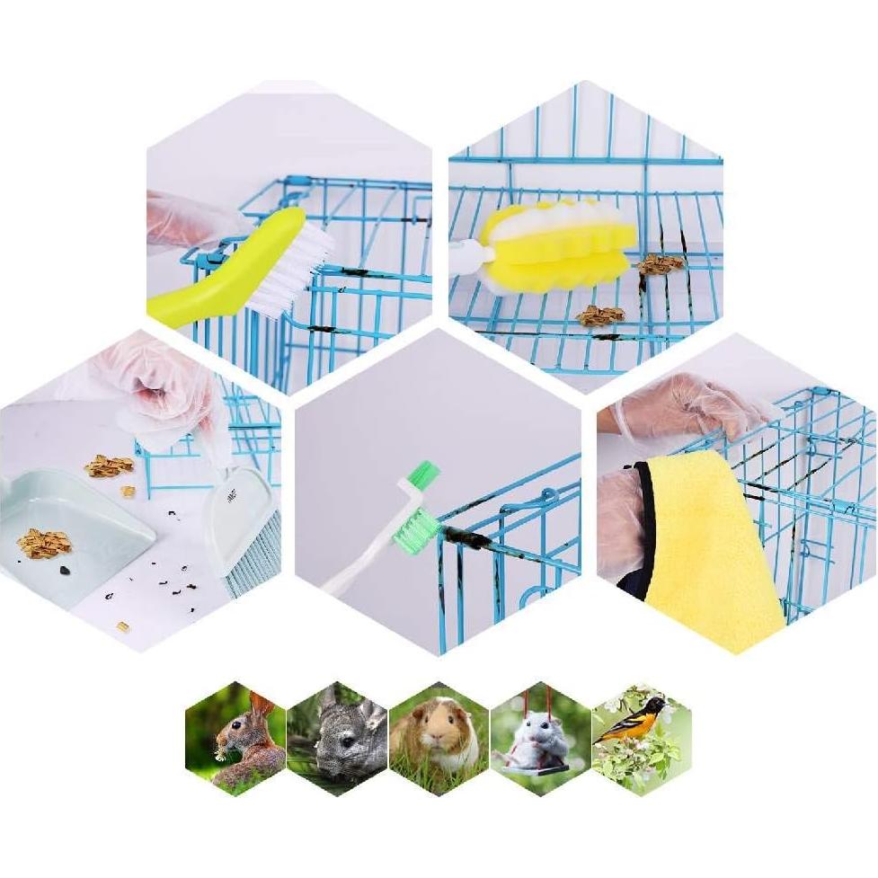 Kit de Limpieza de Jaulas para Mascotas UNMOT 7 en 1