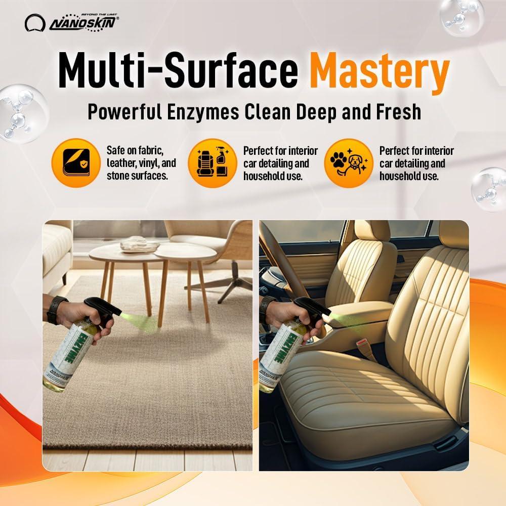 Limpiador Multiusos Nanoskin ENZYME 473 ml - Elimina Manchas y Olores