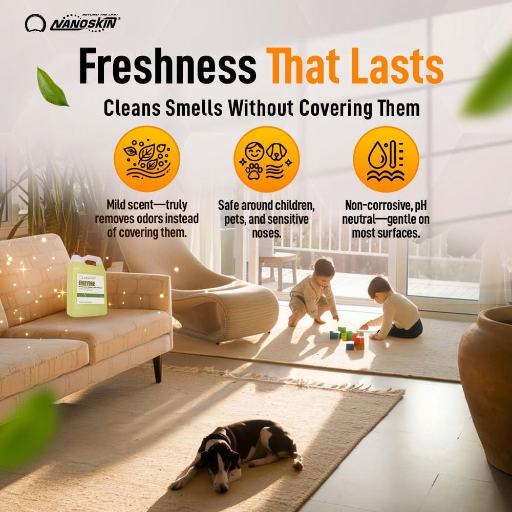 Limpiador Multiusos Nanoskin ENZYME 473 ml - Elimina Manchas y Olores