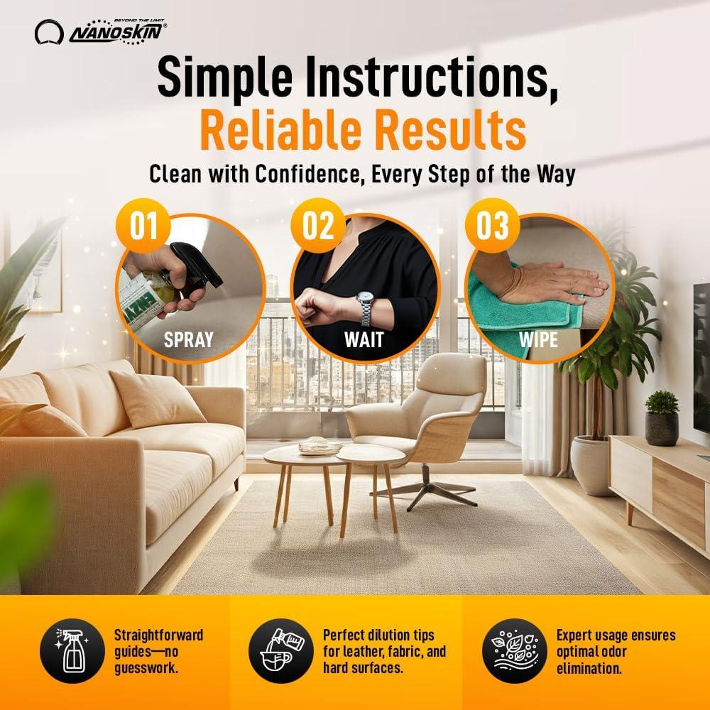 Limpiador Multiusos Nanoskin ENZYME 473 ml - Elimina Manchas y Olores