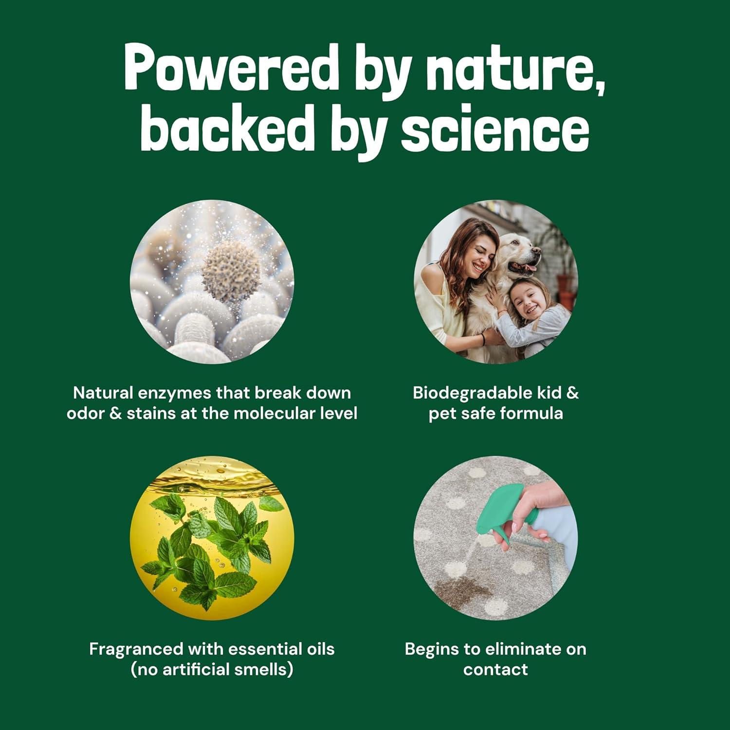 Limpiador Enzimático Sunny & Honey 32 oz Menta para Mascotas