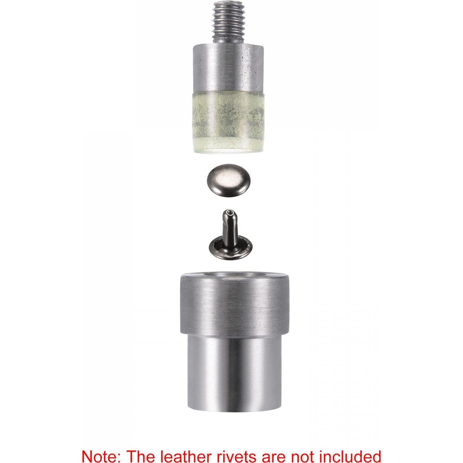 Juego de Troqueles de Remaches uxcell 12mm Acero al Carbono