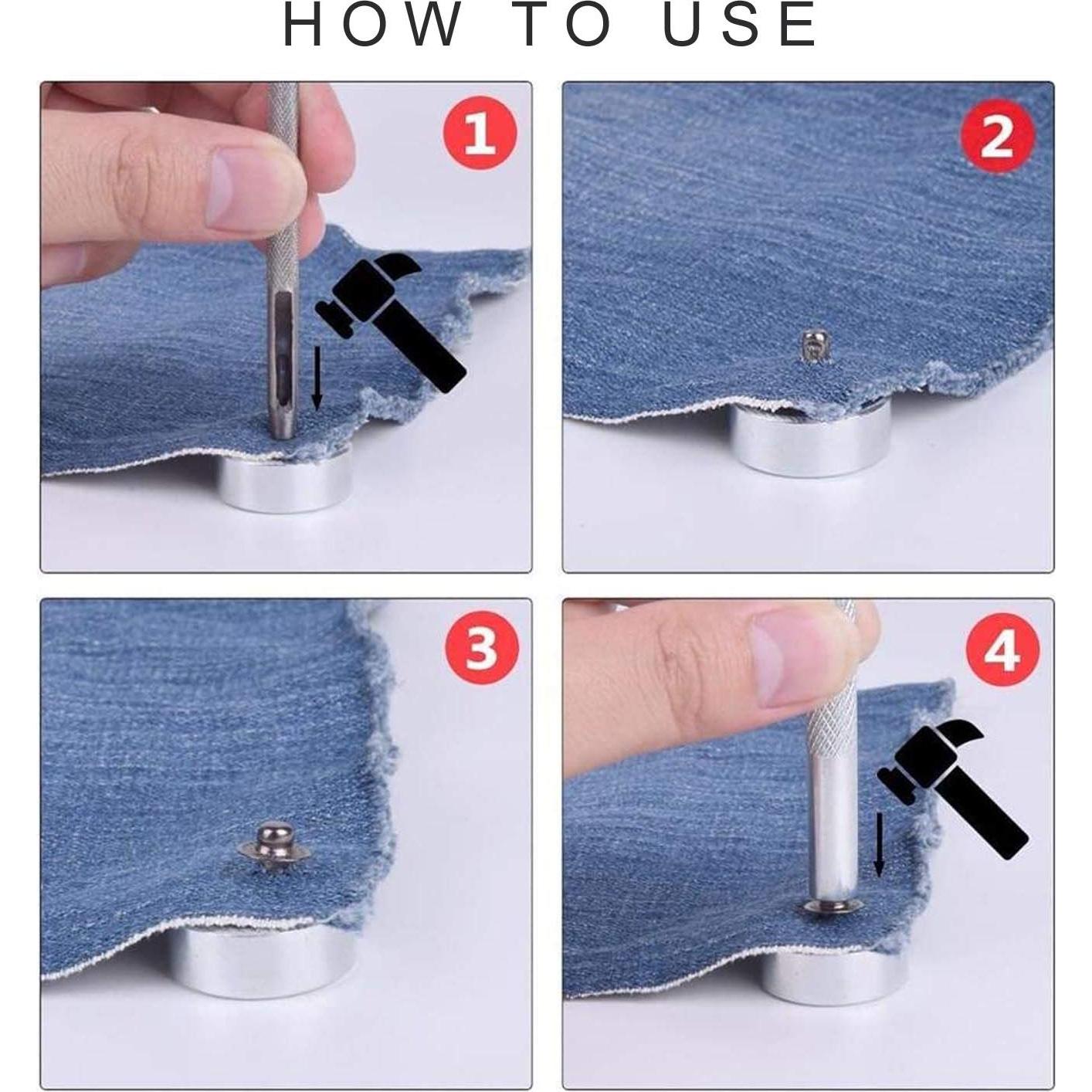 Juego de Herramientas para Remaches JONMON 11 Piezas con Perforadores