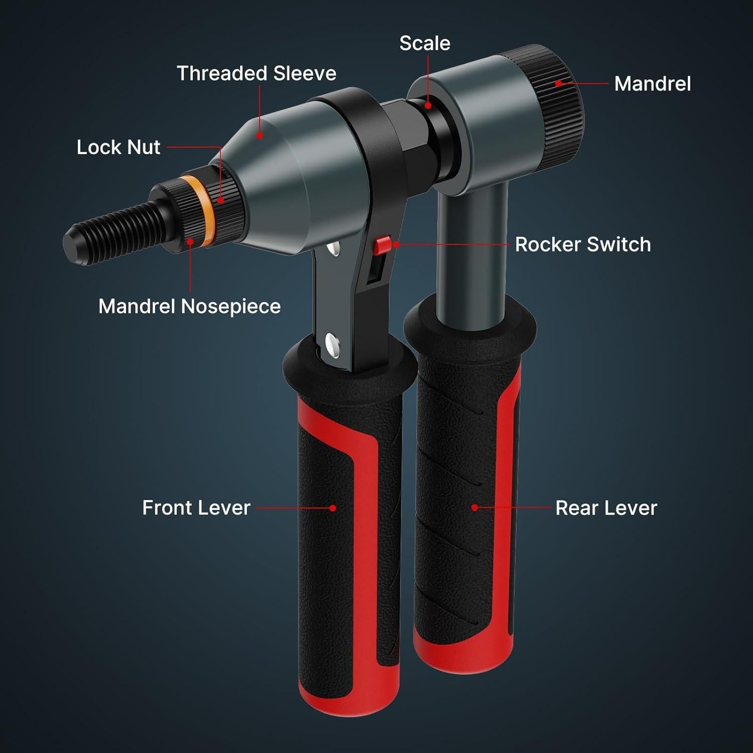 Kit de Herramienta de Tuerca de Remache TOLRET TR21 con 100 Pcs