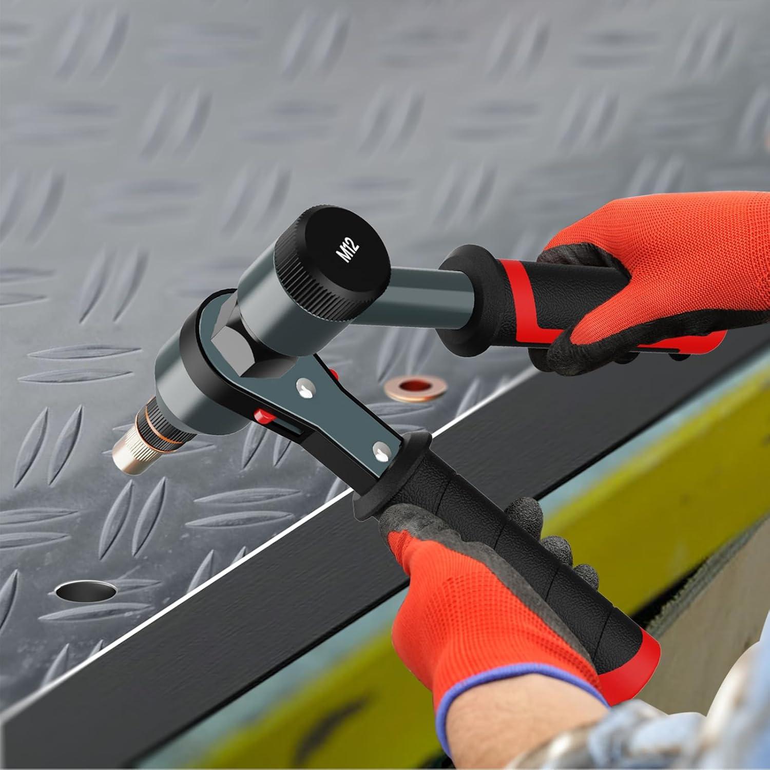 Kit de Herramienta de Tuerca de Remache TOLRET TR21 con 100 Pcs