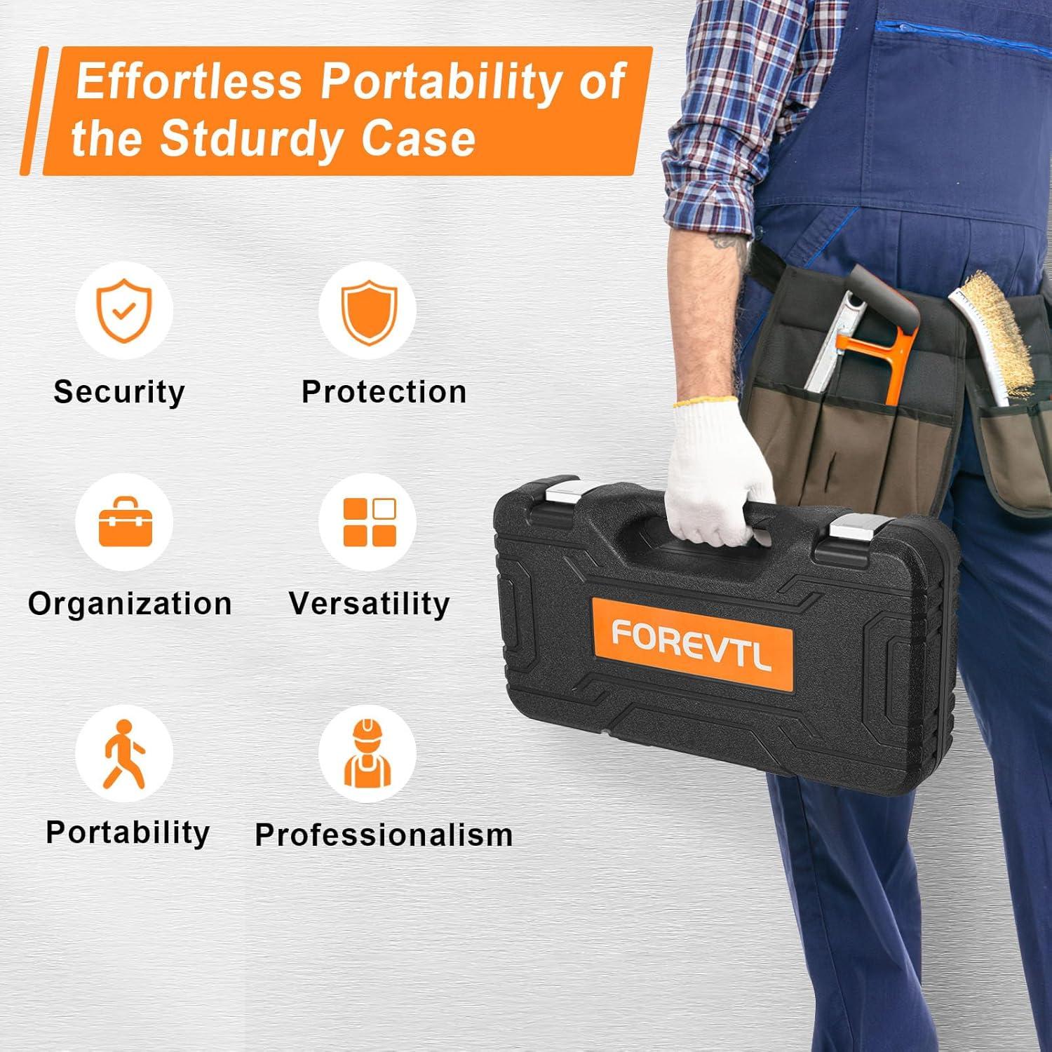 Kit de Herramienta Rivnut 16" FOREVTL con 150 Tuercas Métricas y SAE