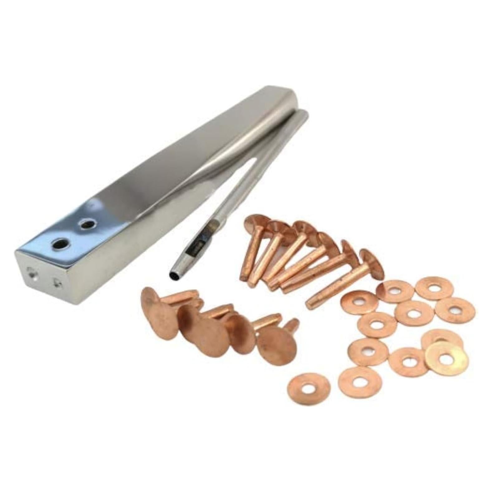 Remaches de Cobre Towonder con Herramientas para Cuero