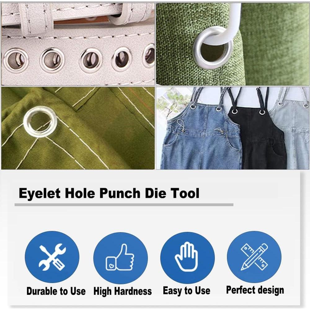 Herramienta de Troquel de Agujero de Ojete Utoolmart 8mm