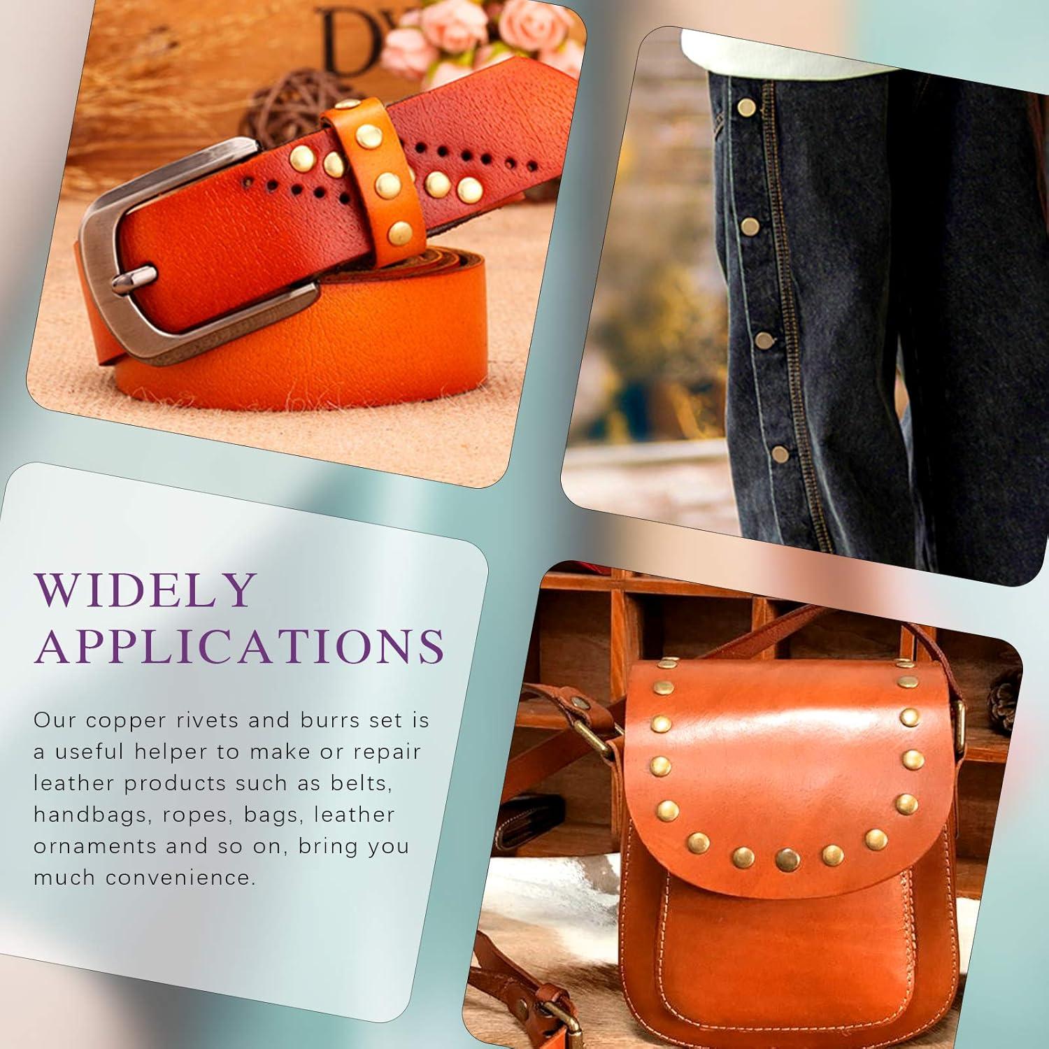 Kit de Remaches y Arandelas de Cobre 38 Piezas Swpeet