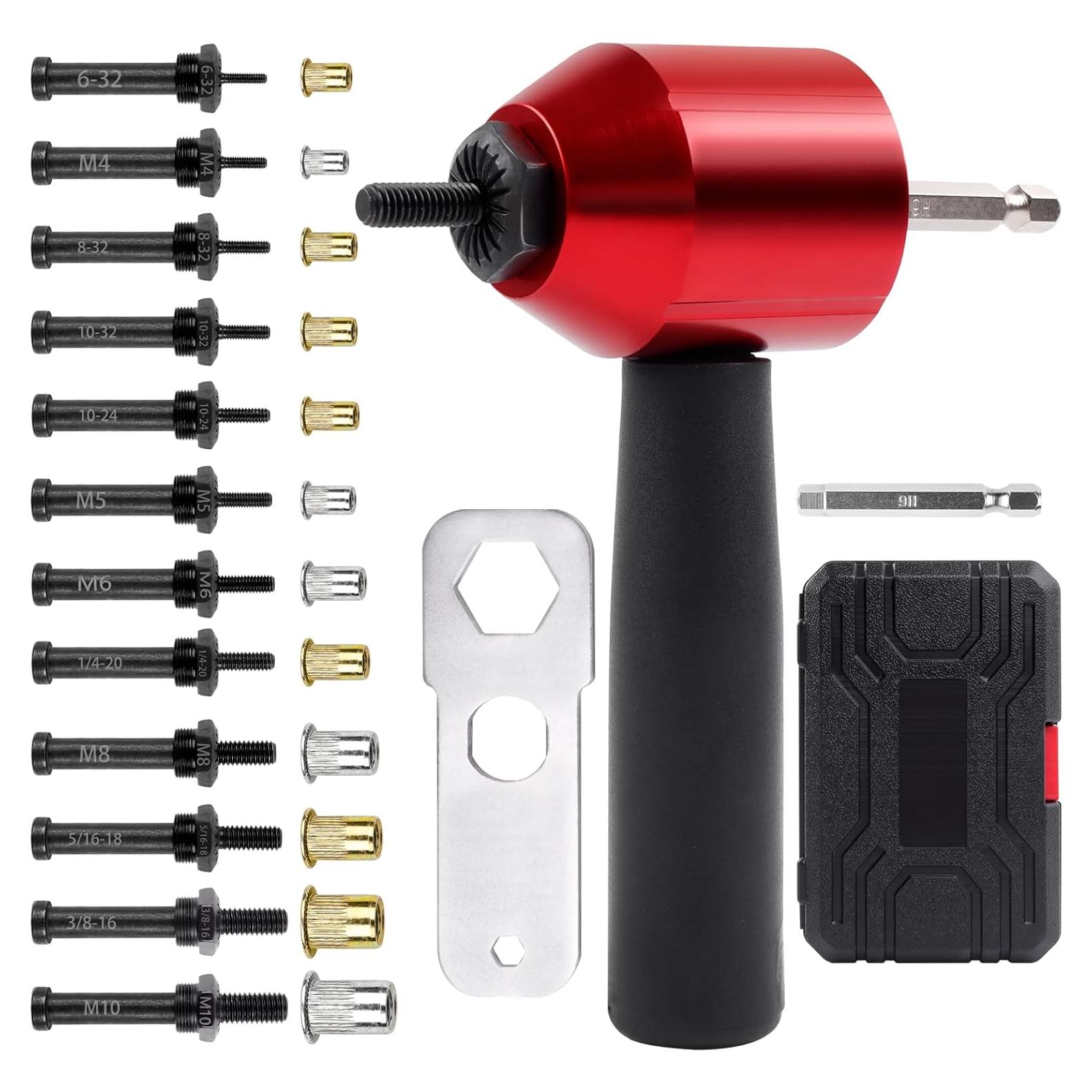 Adaptador de Tuerca Remachada YUZES para Taladro Inalámbrico