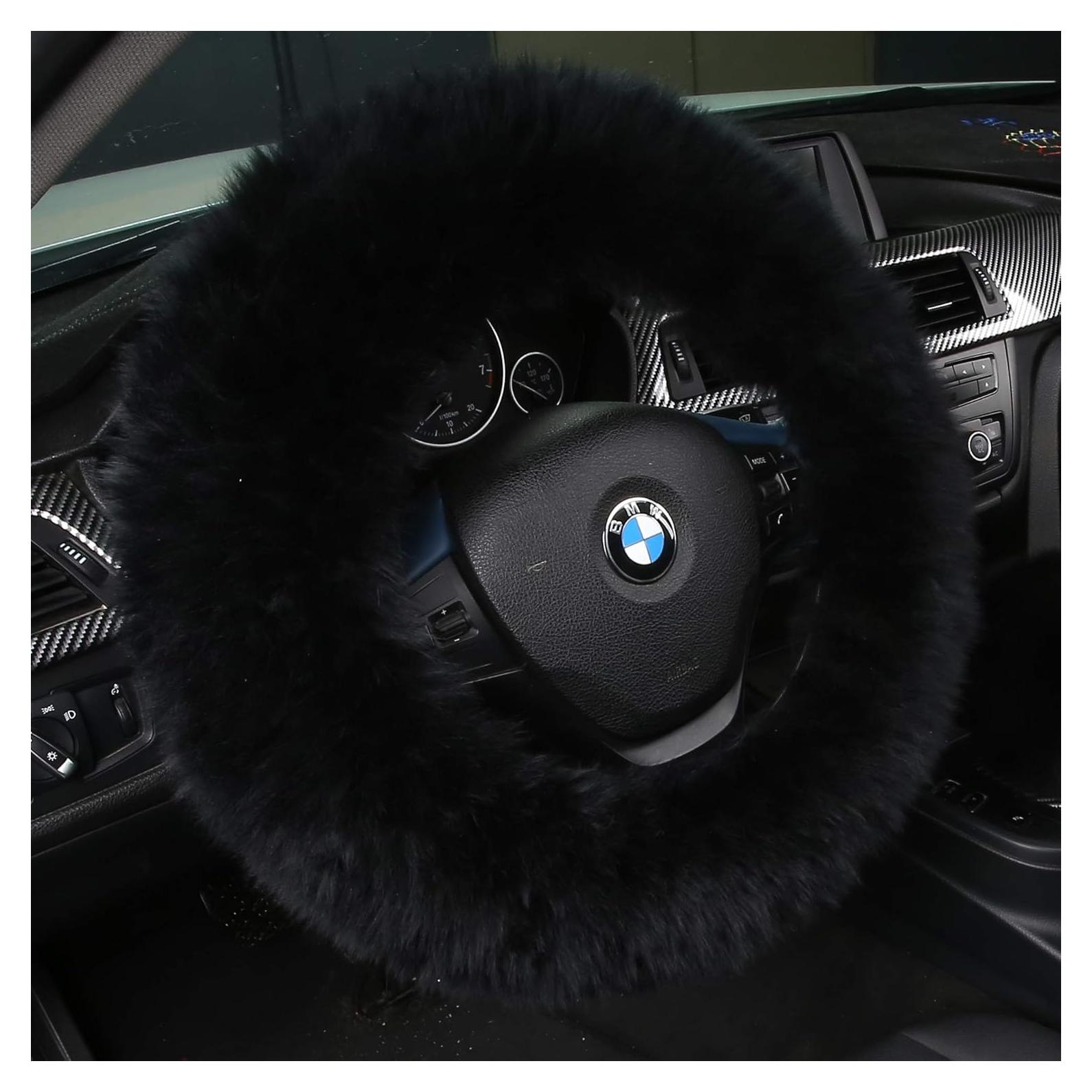 Cubierta de Volante de Lana de Oveja Andalus 15" Negra