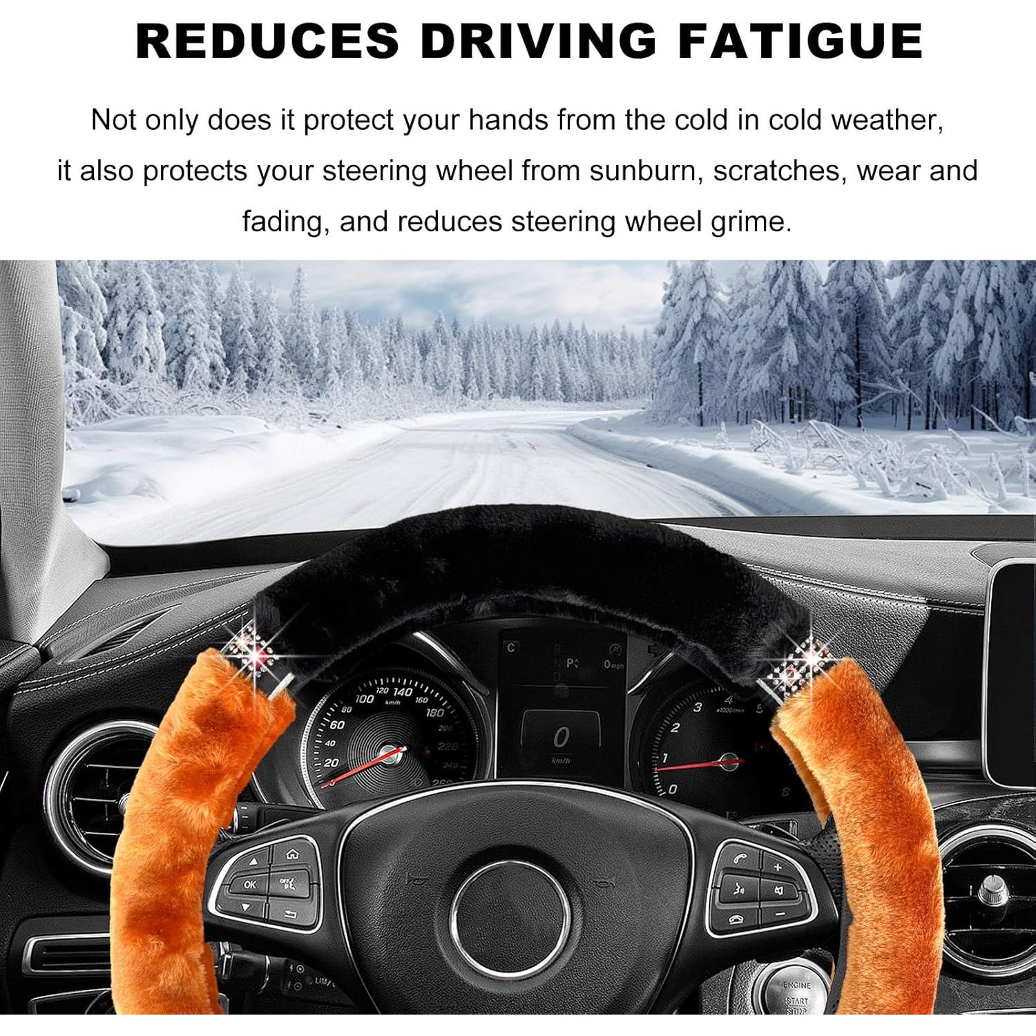 Cubierta de Volante Fluffy DXNQ 38 cm Naranja con Brillo