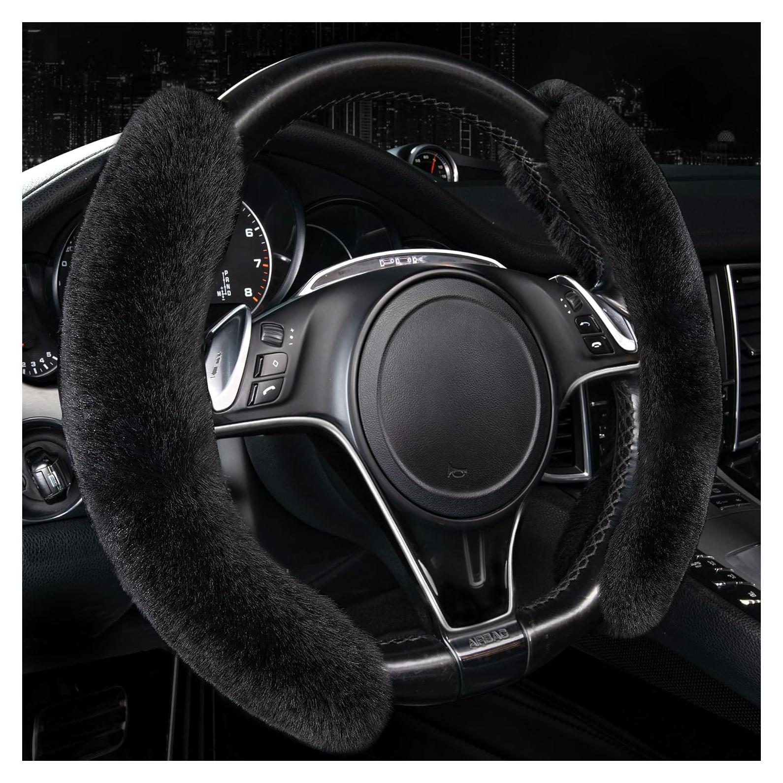 Cubierta de Volante de Peluche CAR PASS Universal 38-40 cm