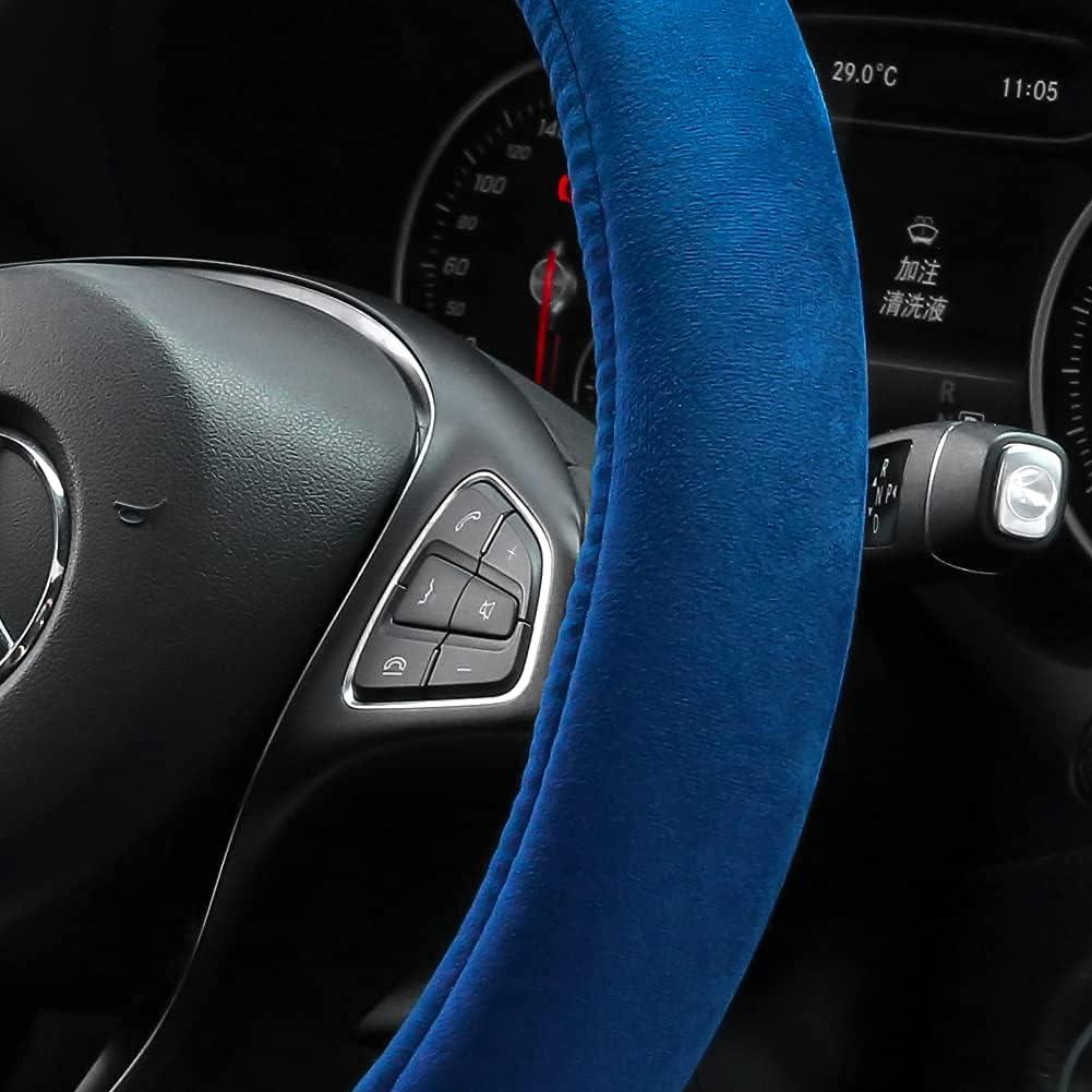 Funda de Volante de Terciopelo OTOSTAR 15" Azul Marino