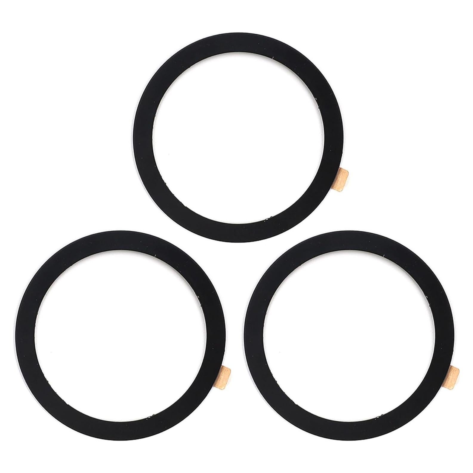 TENOC Anillo Metal Universal para Cargador Magnético 3Pcs Negro
