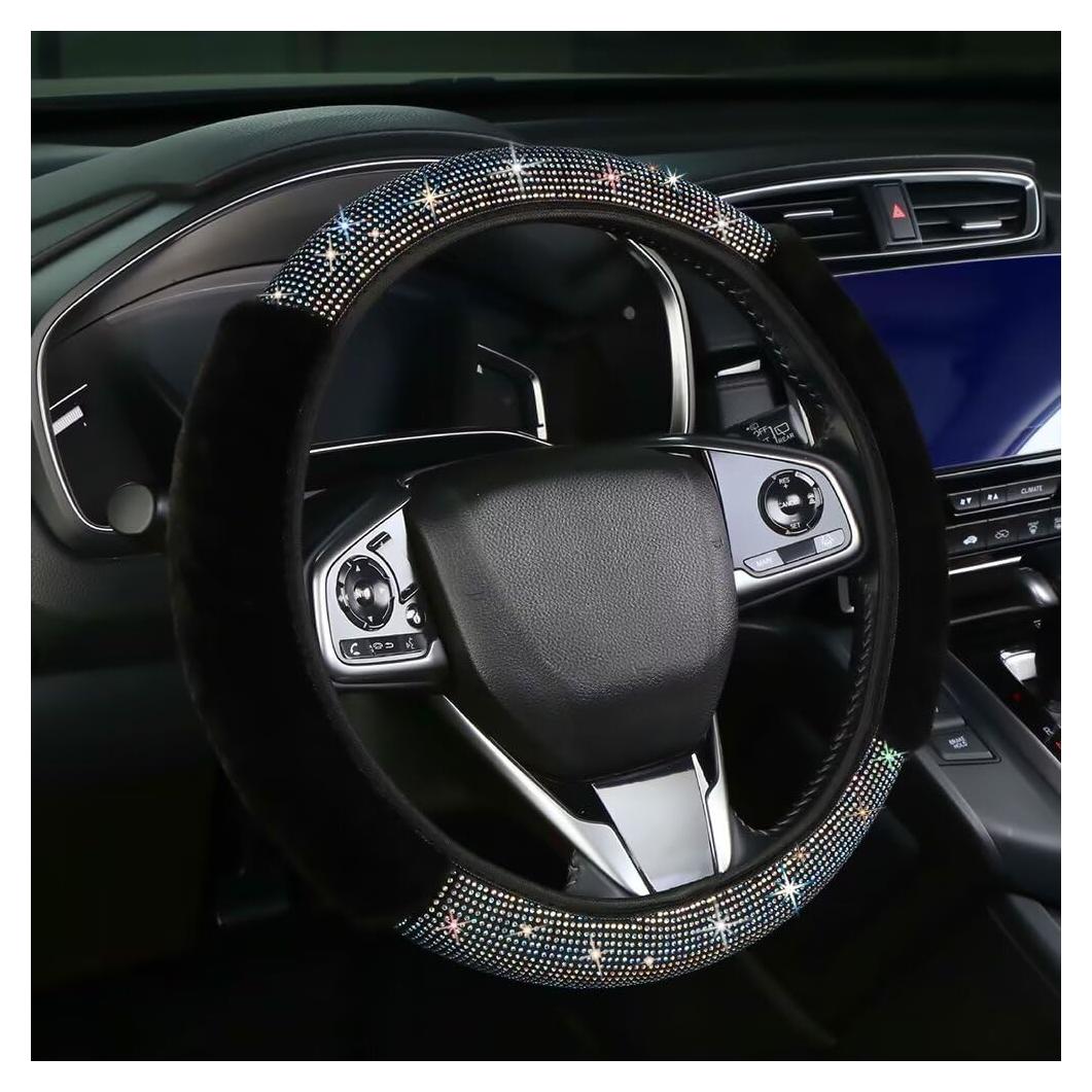 Cubierta de Volante Brillante Muamos 38 cm Ajuste Universal