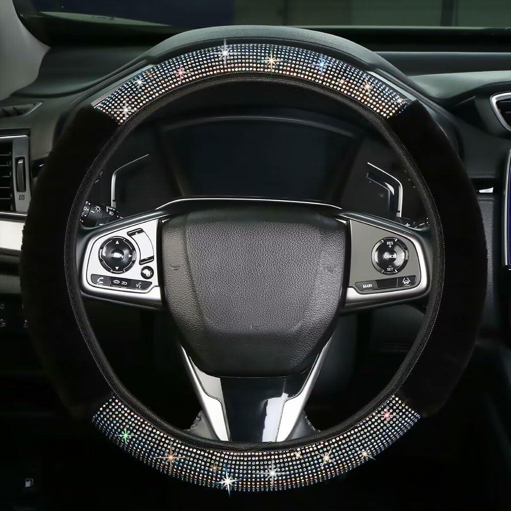 Cubierta de Volante Brillante Muamos 38 cm Ajuste Universal