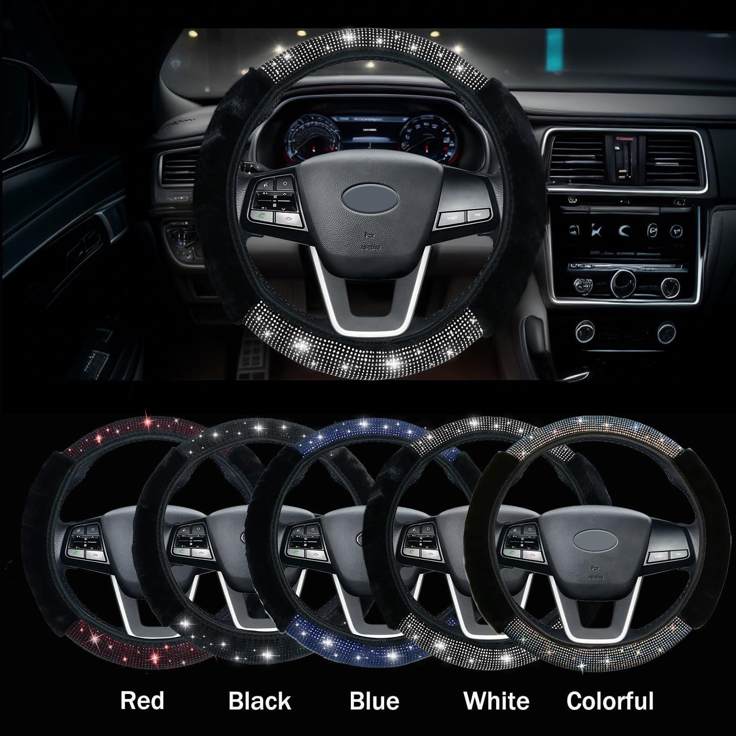 Cubierta de Volante Brillante Muamos 38 cm Ajuste Universal