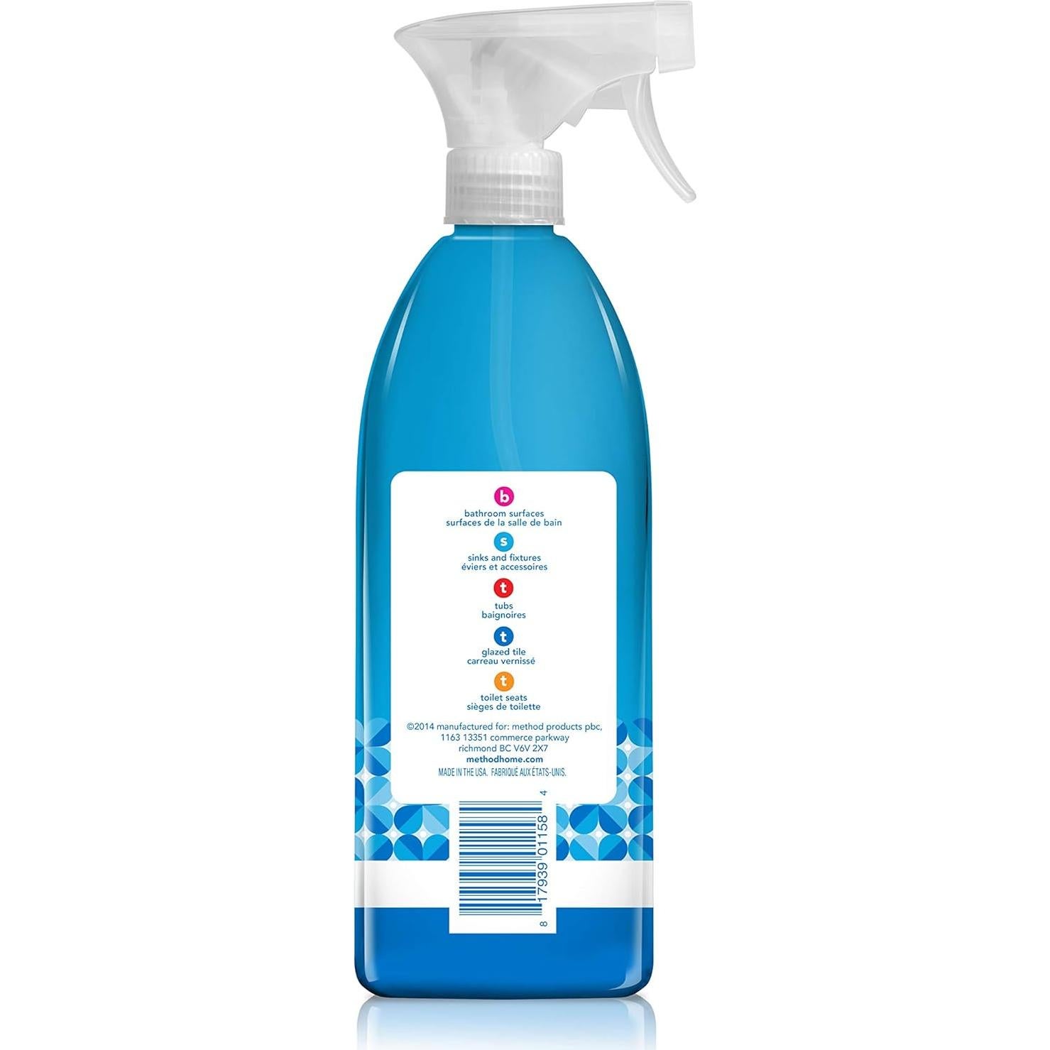 Limpiador Antibacteriano para Baños Method Menta 828 ml