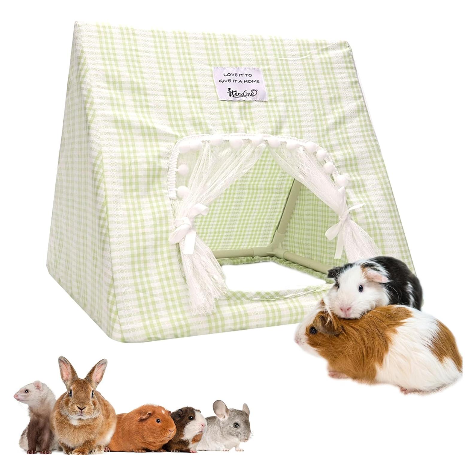 Escondite Grande para Cobayas Jevnd con Cortina Lavable