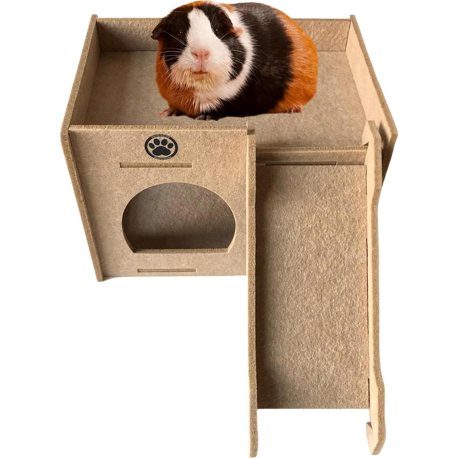 Escondite de Fieltro para Cobayas Lanlan con Rampa 34.3x25.4cm