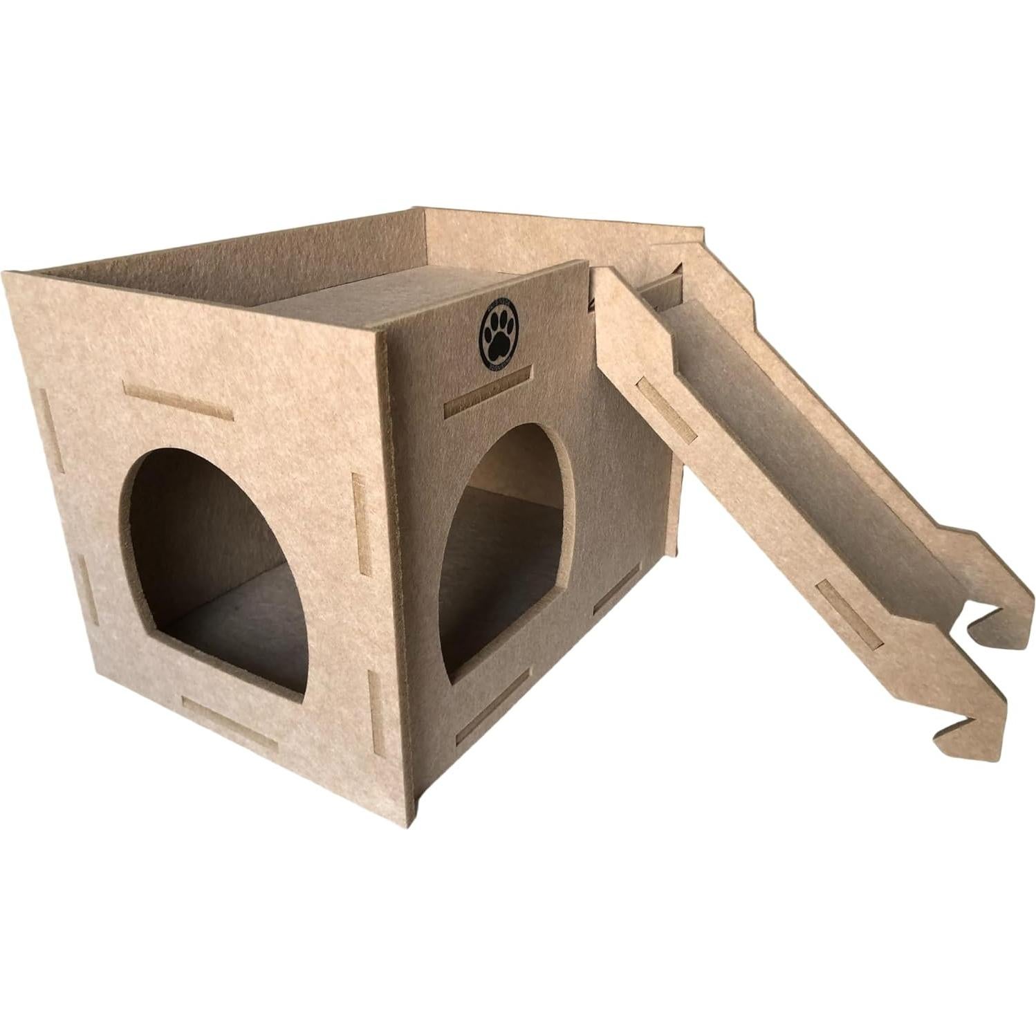 Escondite de Fieltro para Cobayas Lanlan con Rampa 34.3x25.4cm