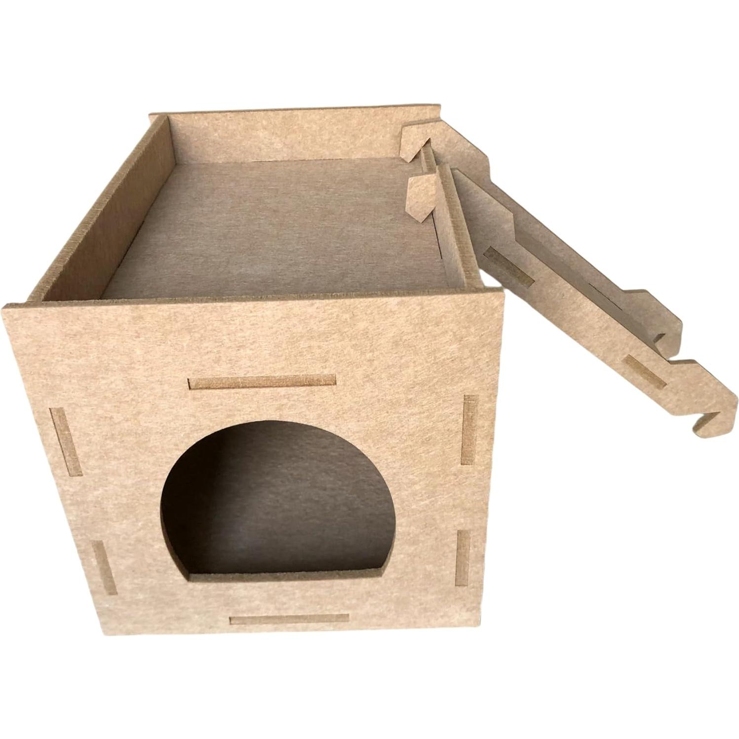 Escondite de Fieltro para Cobayas Lanlan con Rampa 34.3x25.4cm