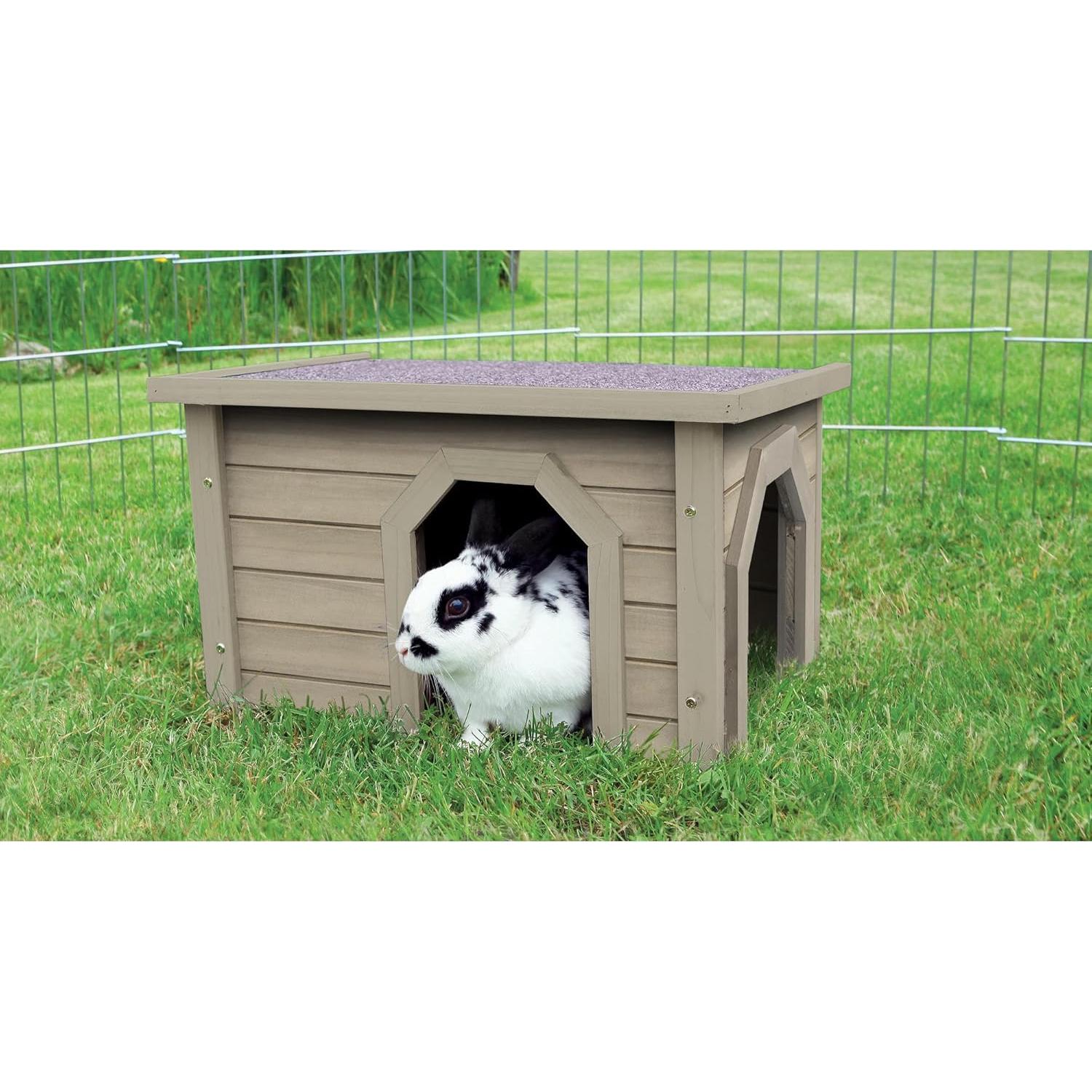 Casa Refugio para Conejos TRIXIE 50x30x36.6 cm Gris-Verde