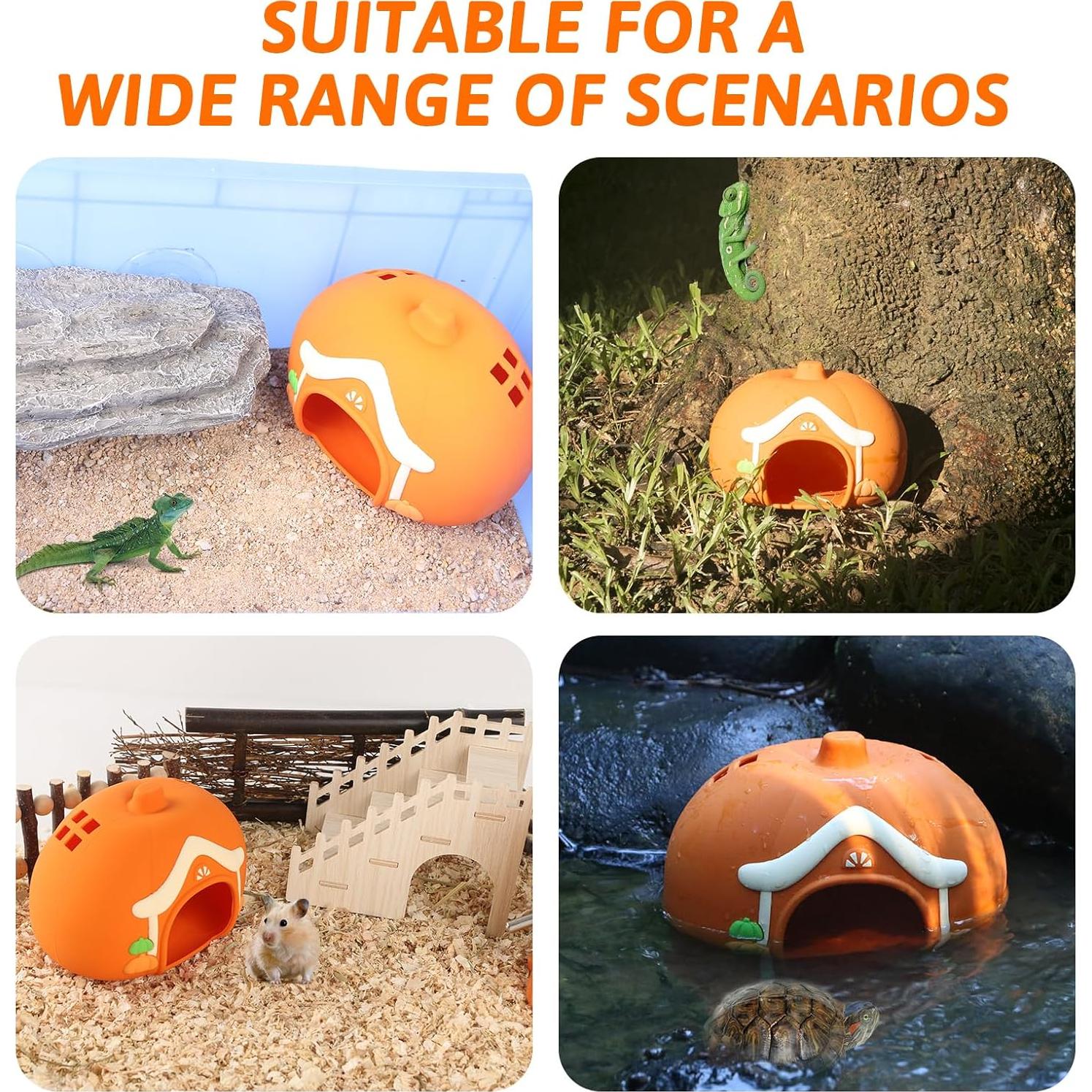 Cama para Cobaya HOSUKKO Silicona Naranja 15x10x14cm