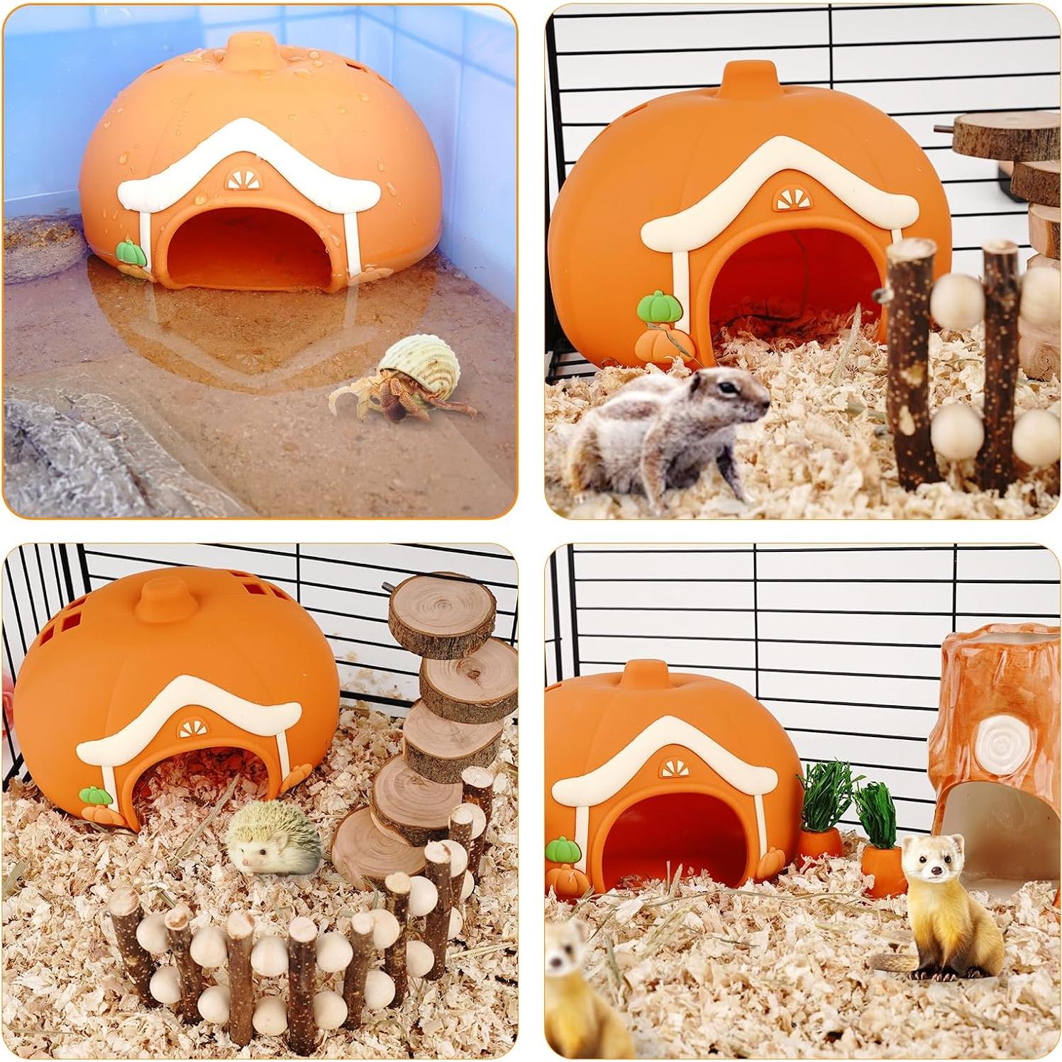 Cama para Cobaya HOSUKKO Silicona Naranja 15x10x14cm