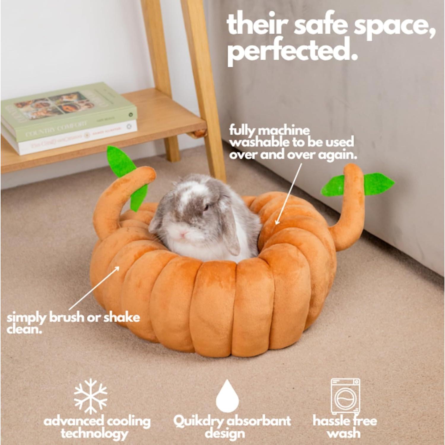 Casa de Tocón Hopp'd 2-en-1 Grande para Conejos y Cobayas