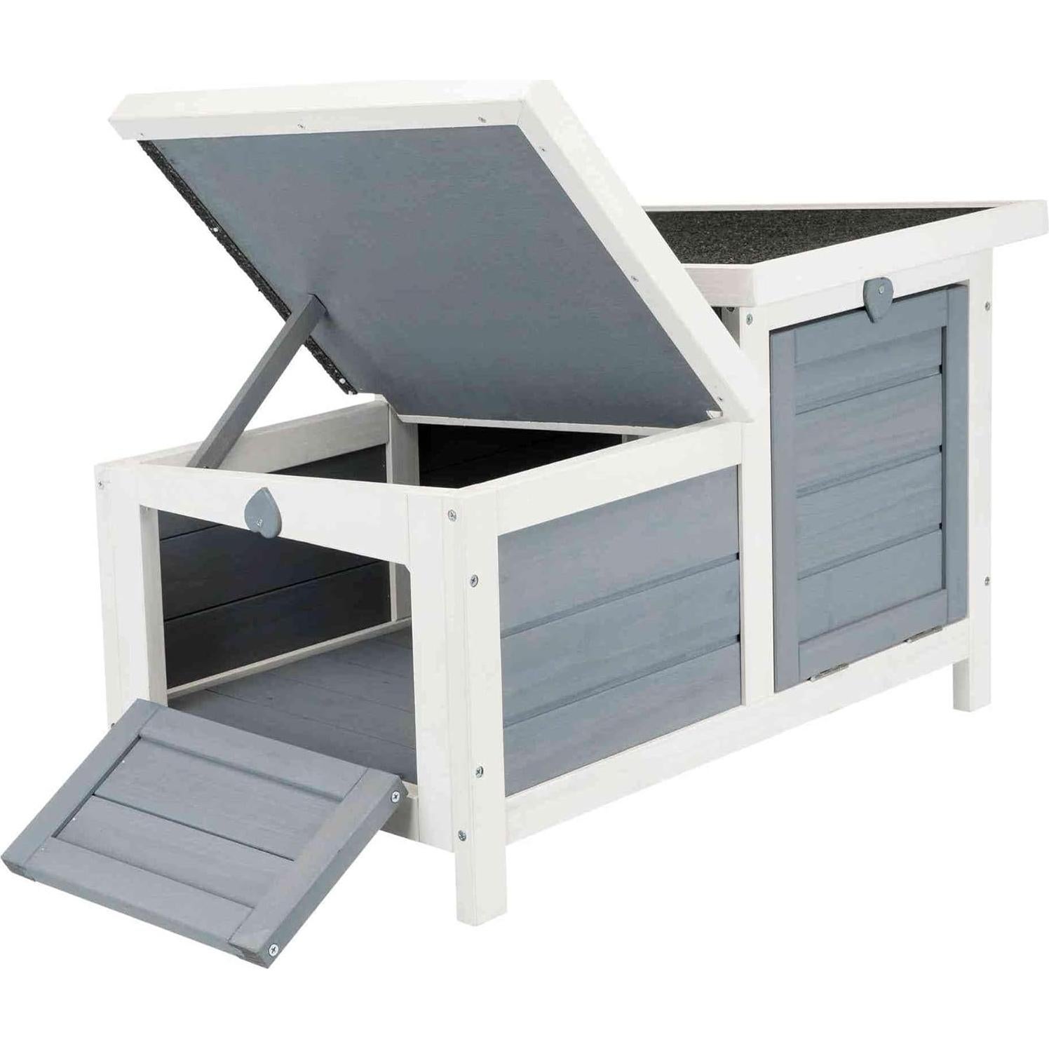 Casa para Conejos TRIXIE - Refugio Madera Gris Interior/Exterior