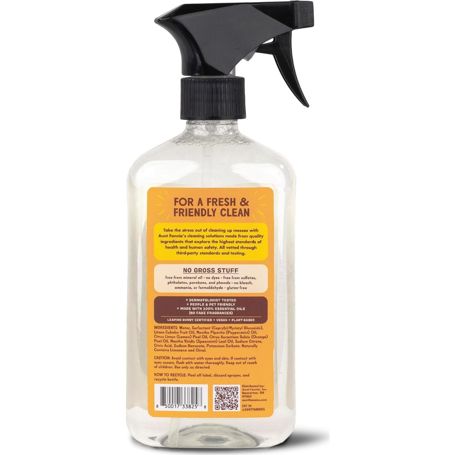 Limpiador Multiusos para Madera Aunt Fannie 0.5L Aroma Limón