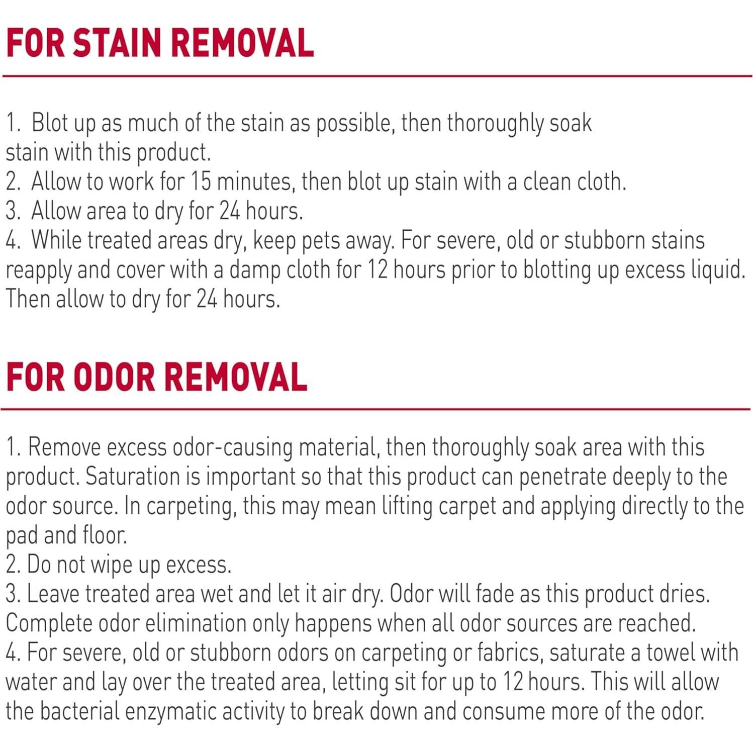 Removedor de Manchas y Olores Nature's Miracle 0.95L Enzimático