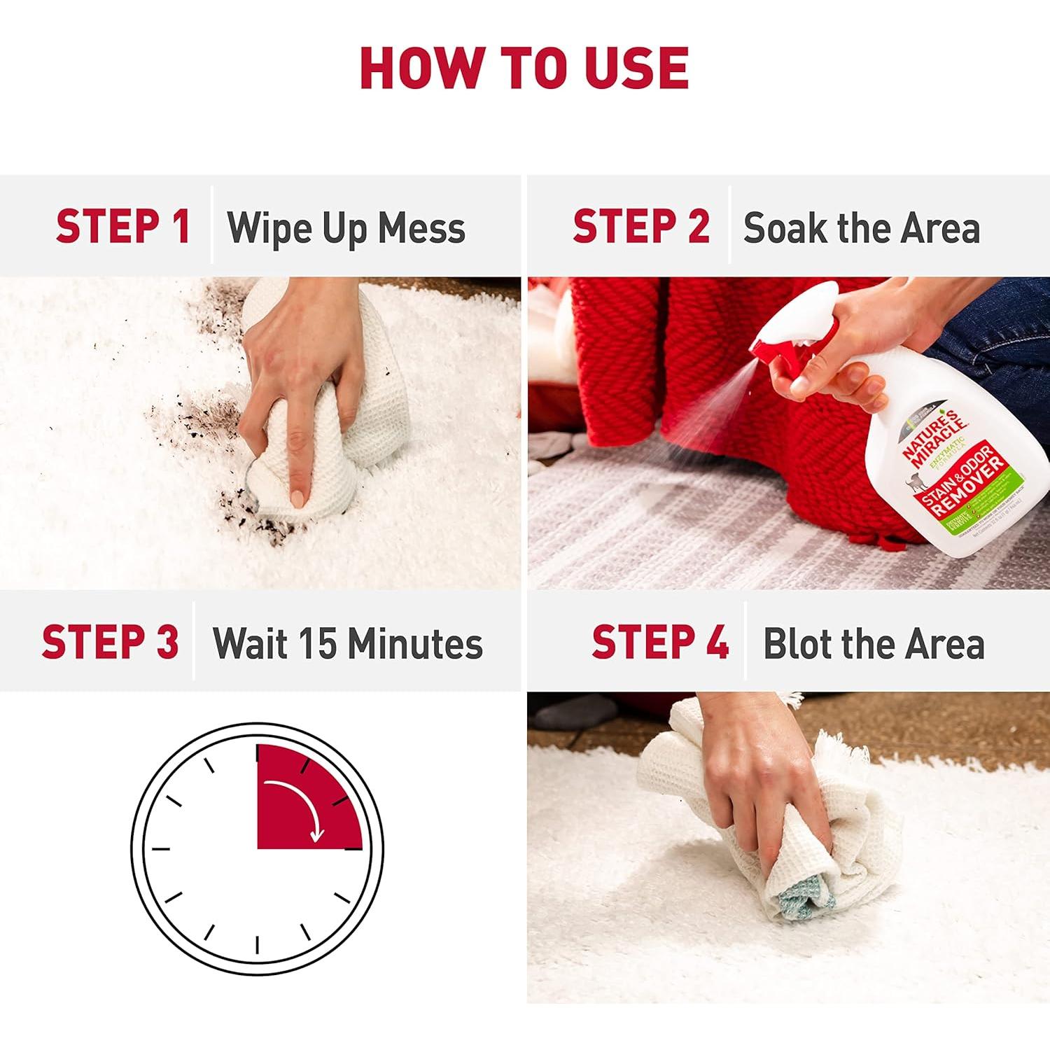 Removedor de Manchas y Olores Nature's Miracle 0.95L Enzimático