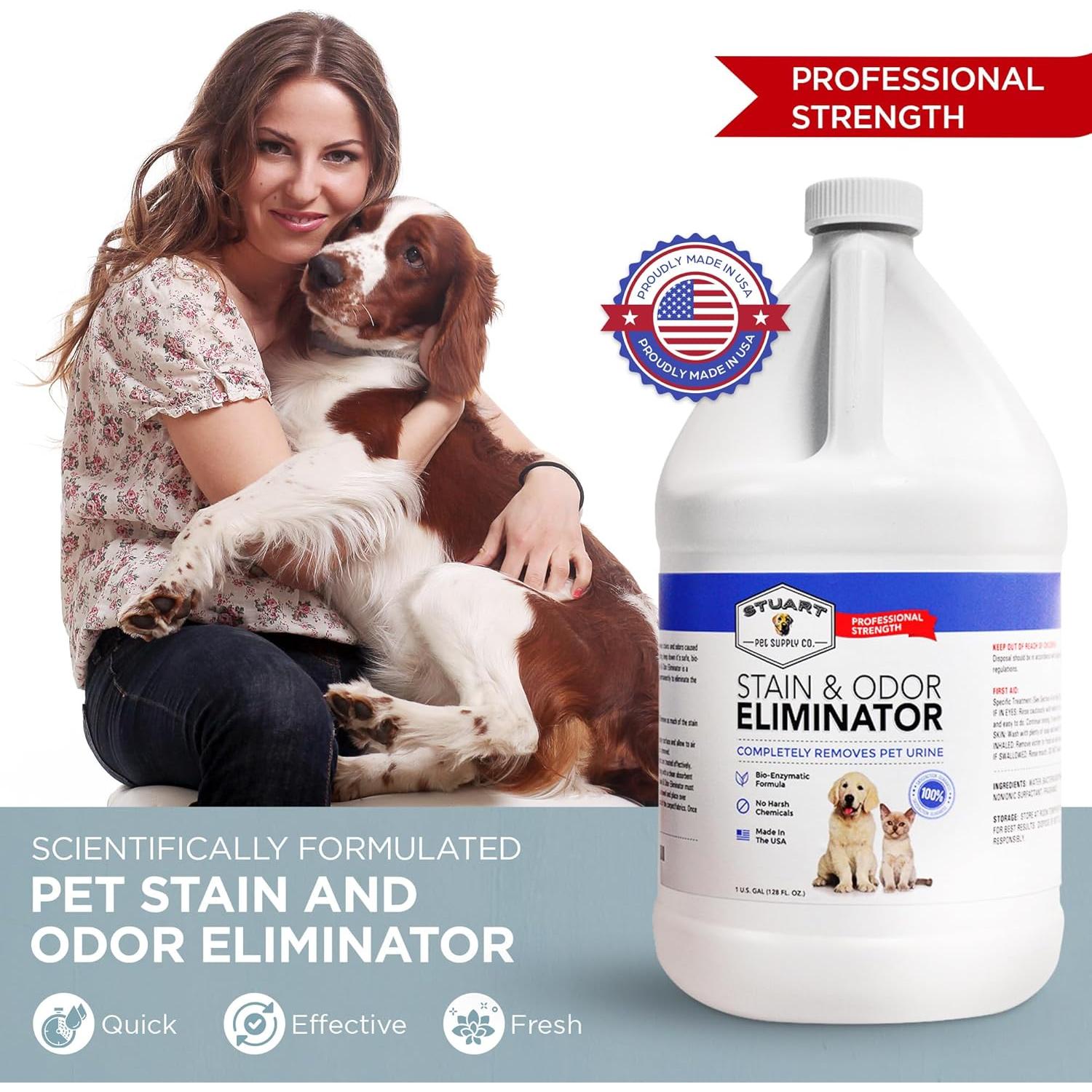 Limpiador Enzimático para Mascotas Stuart 3.78L - Elimina Olores