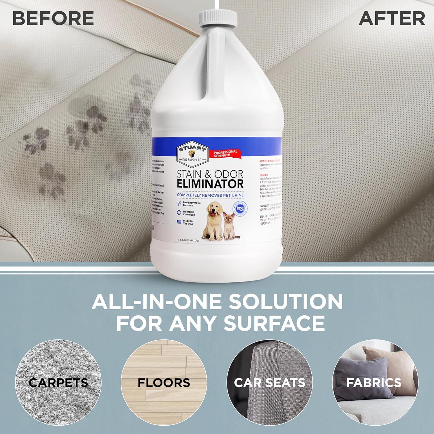 Limpiador Enzimático para Mascotas Stuart 3.78L - Elimina Olores