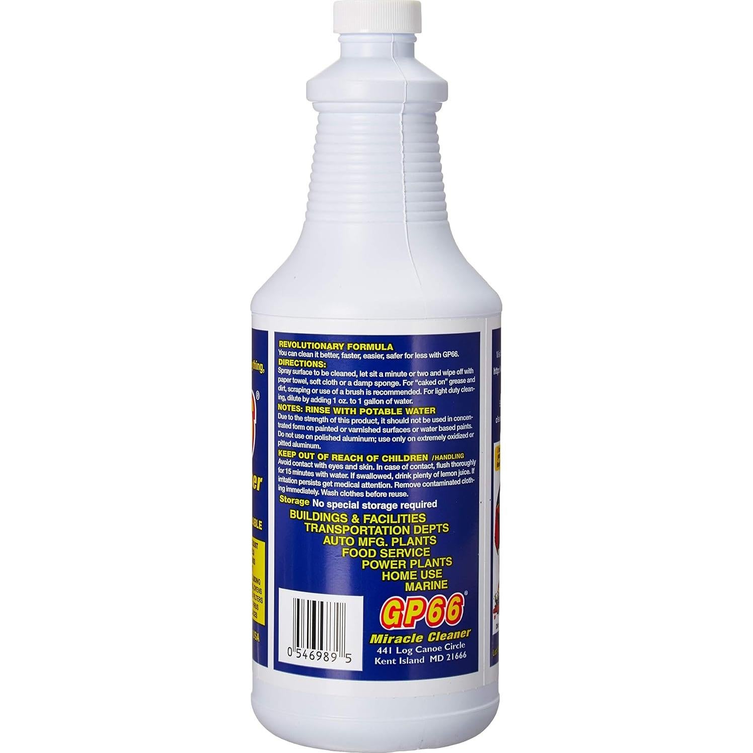 GP66 Limpiador Multiusos Concentrado 946 ml Hecho en EE. UU.