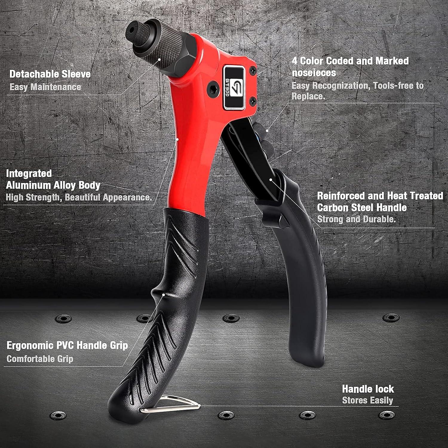 Kit de Herramienta de Remache GIANTISAN GT900 con 200 Remaches