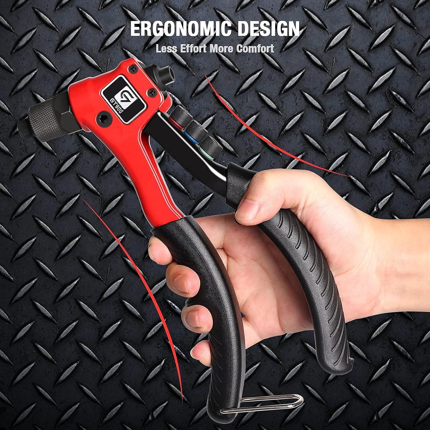 Kit de Herramienta de Remache GIANTISAN GT900 con 200 Remaches