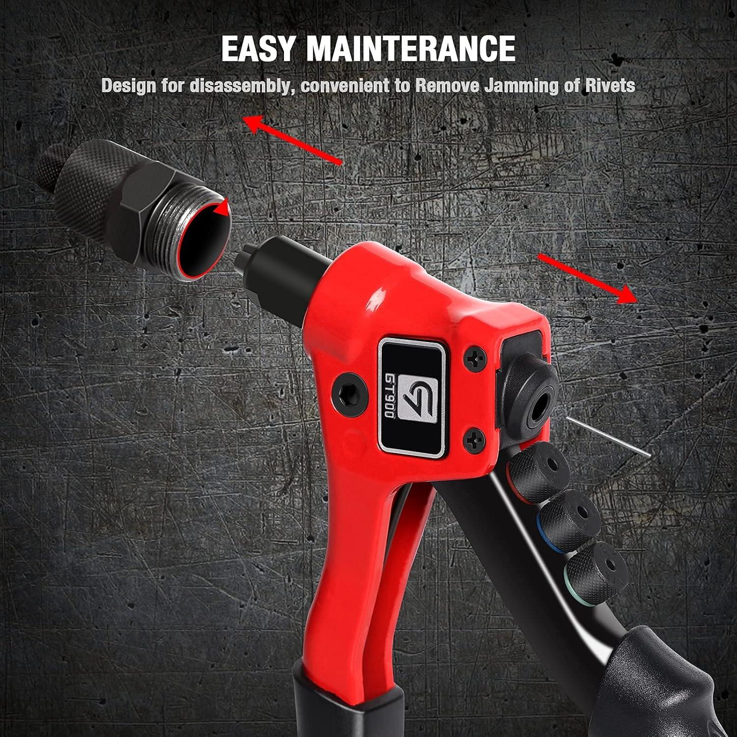 Kit de Herramienta de Remache GIANTISAN GT900 con 200 Remaches