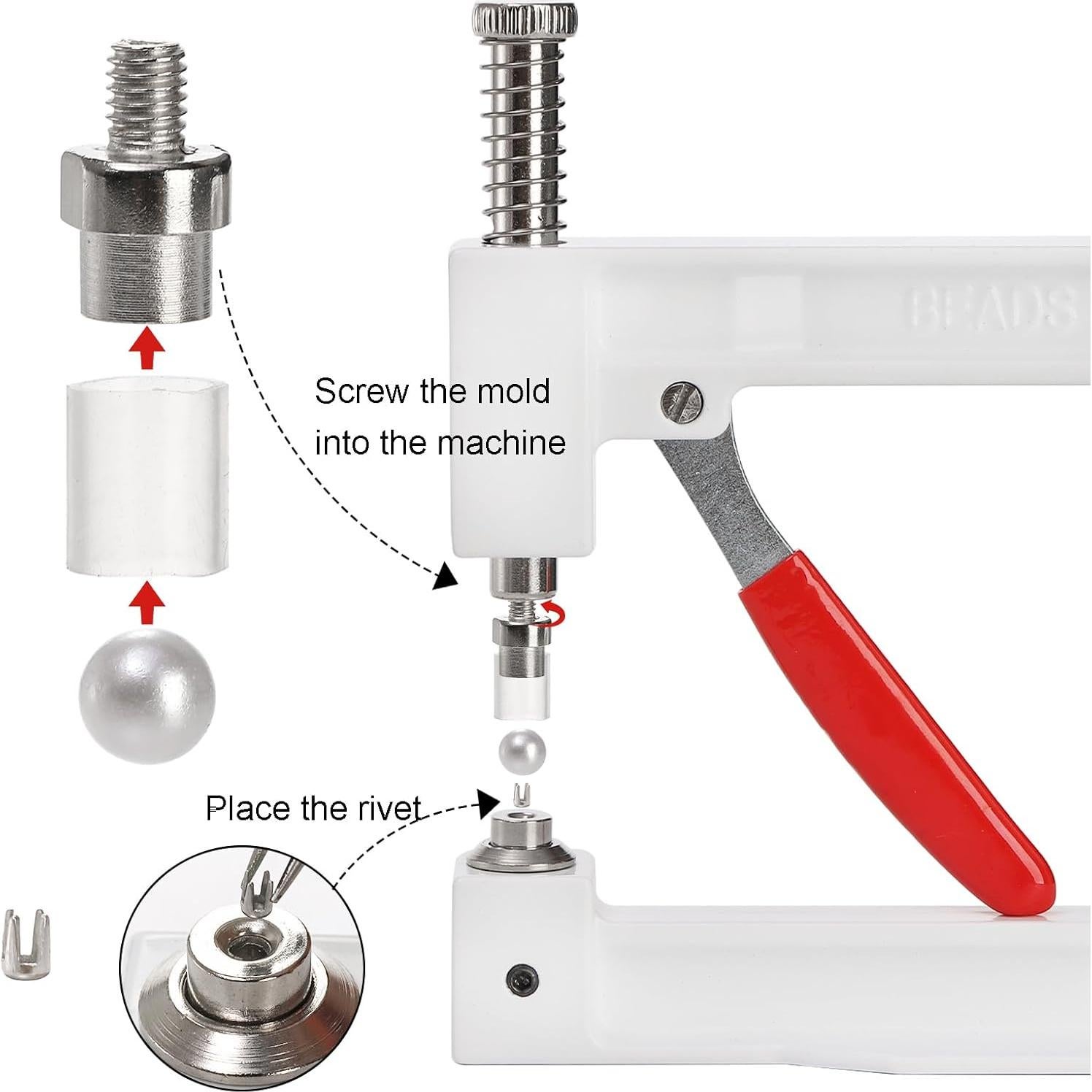 Máquina de Configuración de Perlas Okllen con 5 Tamaños