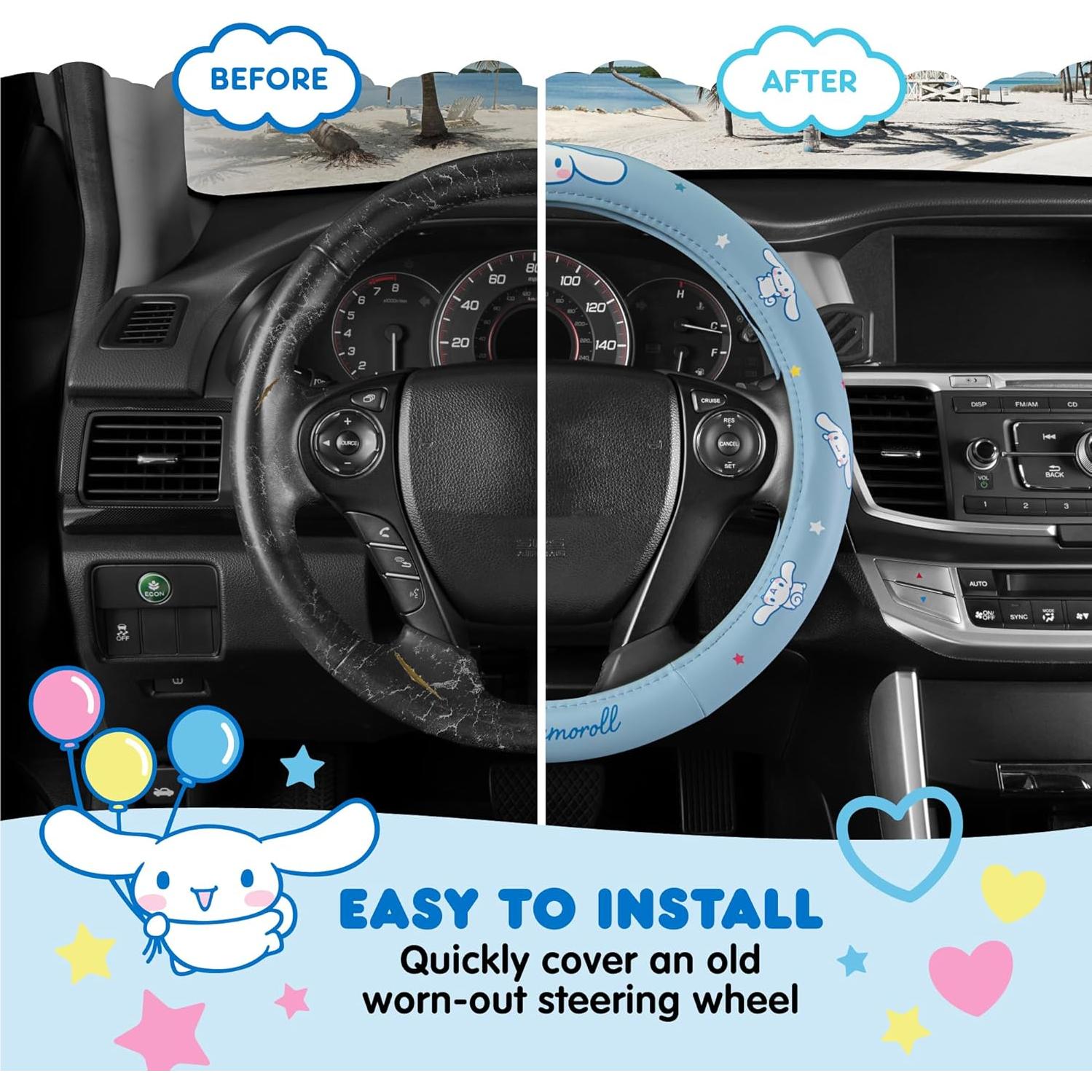 Cubierta de Volante Cinnamoroll Azul Carbella Ajuste Universal