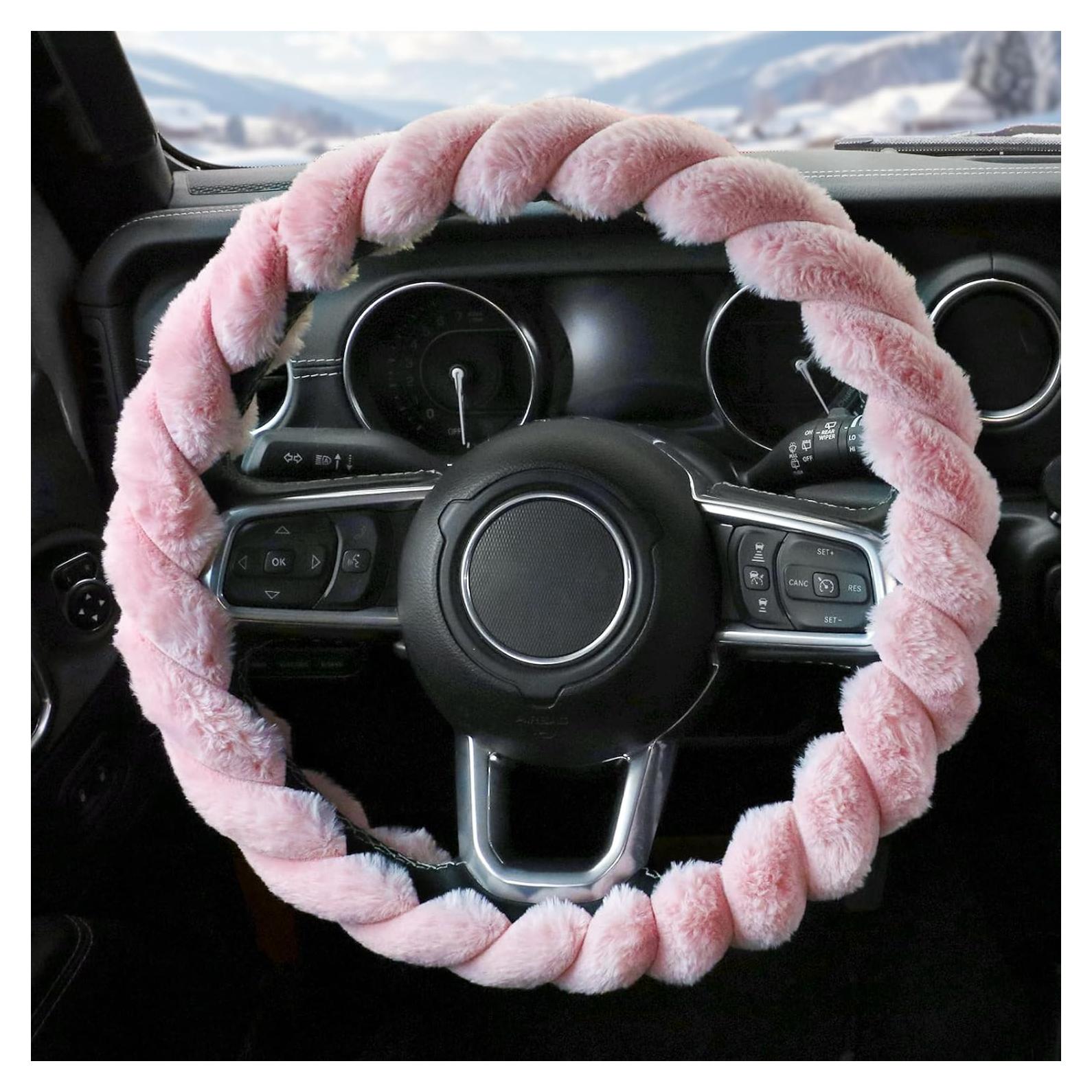 Funda de Volante KAFEEK Rosa 37-38 cm Antideslizante
